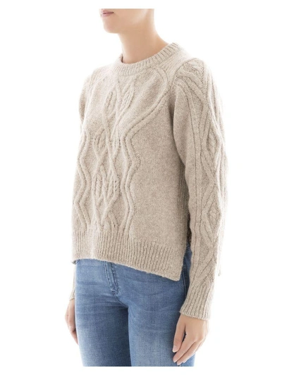 Shop Isabel Marant Beige Alpaca Sweatshirt