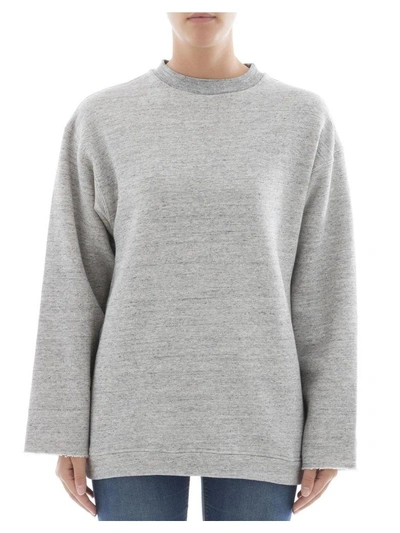Shop Golden Goose Grey Cotton Sweater