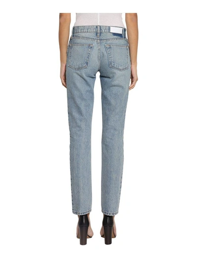 Shop Re/done The Crawford Denim Cotton Jeans In Azzurro