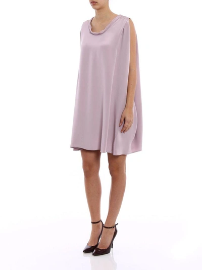 Shop Valentino A-line Dress In 6ewater Lilac