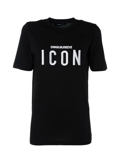 Shop Dsquared2 Embroidered T-shirt In 900c