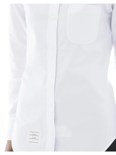 Shop Thom Browne White Cotton Shirt