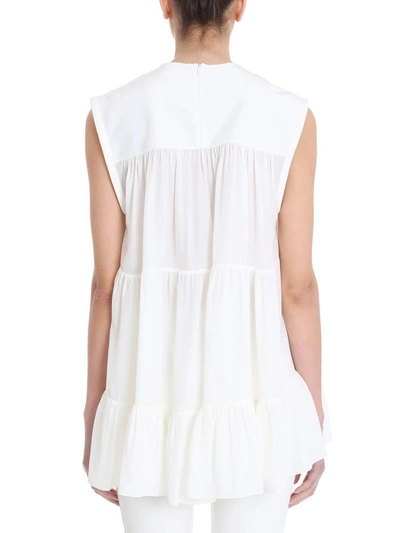 Shop Chloé Dress In White Cotton