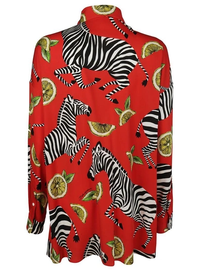 Shop Dolce & Gabbana Zebra Long Shirt