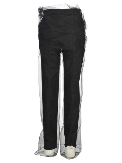Shop Y/project Y-project Tulle Pants In Black