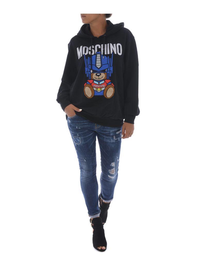 moschino transformer bear hoodie