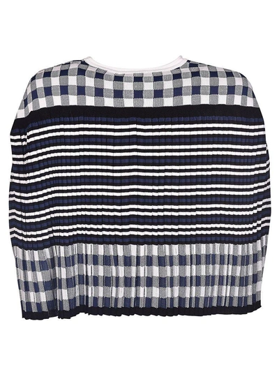 Shop Sonia Rykiel Striped And Checkered Blouse In Multicolor