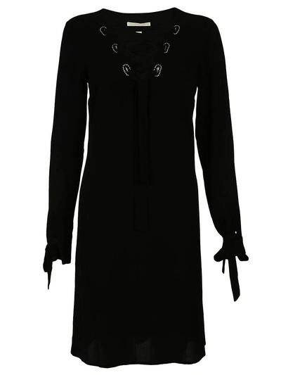 Shop Michael Kors Self-tie Dress In Black