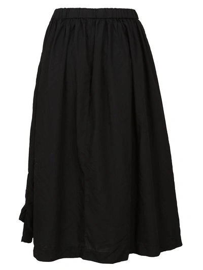 Shop Comme Des Garçons Ruffled Skirt In Black