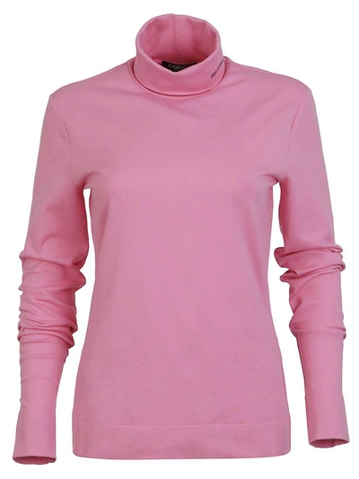 Shop Calvin Klein Turtleneck Sweater In Pink & Purple