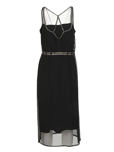 Shop N°21 Embellished Dress In Black