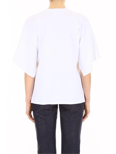 Shop Fendi Cotton T-shirt In White|bianco