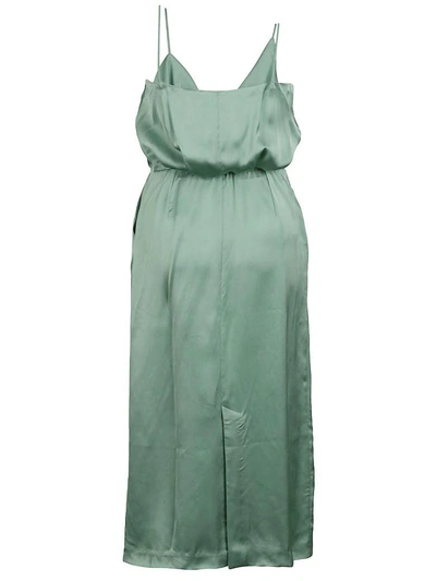 Shop Aalto Pleat Dress In Green