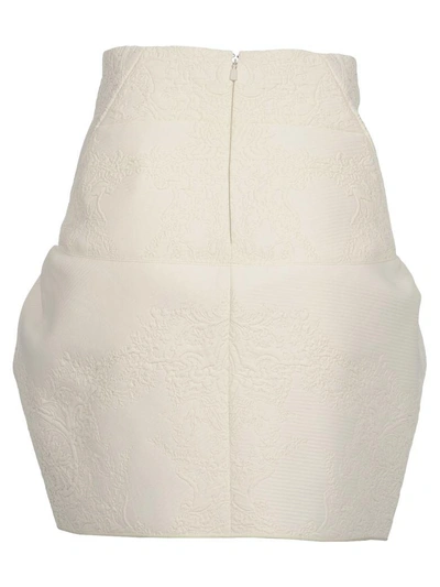 Shop Chloé Chloe Mini Baloon Skirt In White