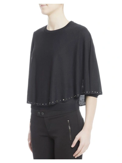 Shop Valentino Black Viscose Knit