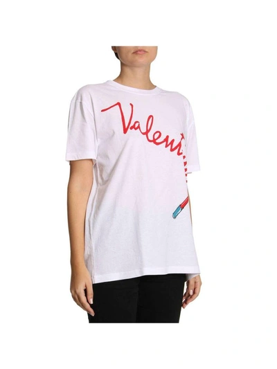 Shop Valentino T-shirt T-shirt Women  In White