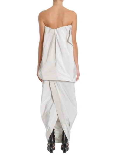 Shop Rick Owens Tangle Gown Dress In Gray