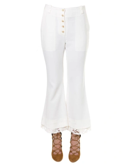 Shop Proenza Schouler White Flared And Cropped Pants