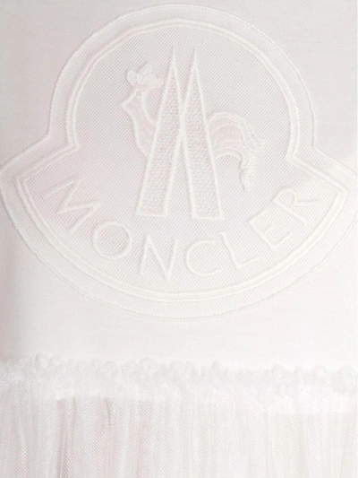 Shop Moncler Aleyna Dress In Bianco
