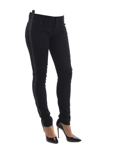 Shop Off-white Industrial Strap Jeans In Nero