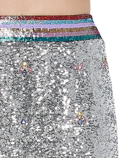 Shop Mary Katrantzou Skirt In Silver