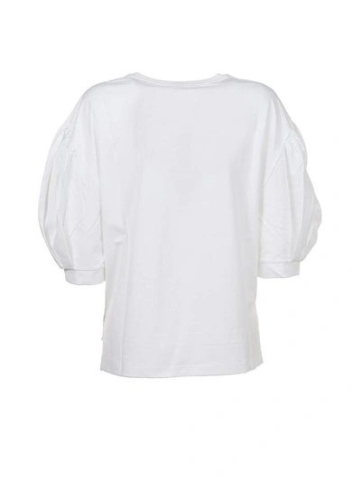 Shop Christopher Kane Minnie Mouse Bubble Sleeve Top In Bianco
