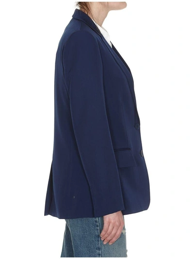 Shop Stella Mccartney Tailored Blazer In Sapphire Blue