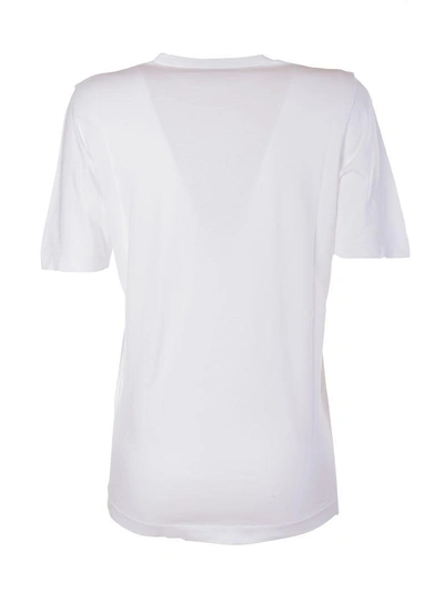 Shop Dsquared2 Embroidered T-shirt In 100c