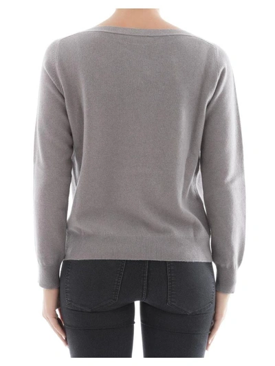 Shop Fabiana Filippi Grey Wool Sweatshirt