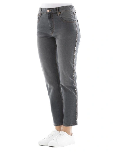 Shop Isabel Marant Grey Cotton Jeans