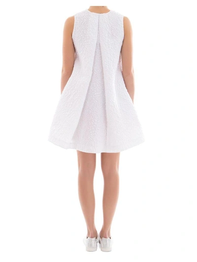 Shop Msgm White Fabric Dress