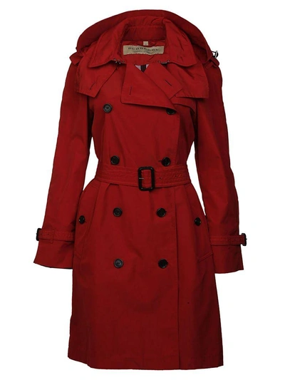 Shop Burberry Amberford Trench In Rosso