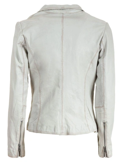 Shop Bully Classic Biker Jacket In White