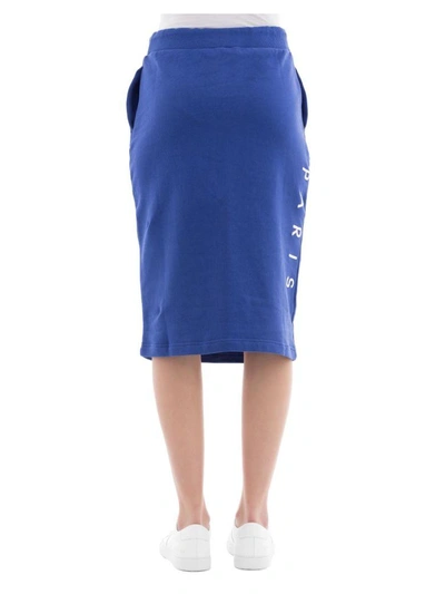 Shop Kenzo Blue Cotton Skirt