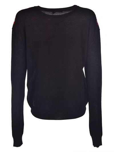 Shop Sonia Rykiel Printed Six Star Sweatshirt In Black