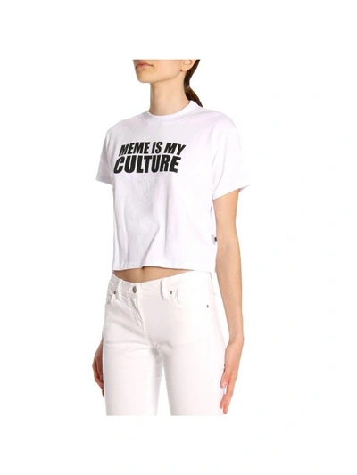 Shop Gcds T-shirt T-shirt Women  In White