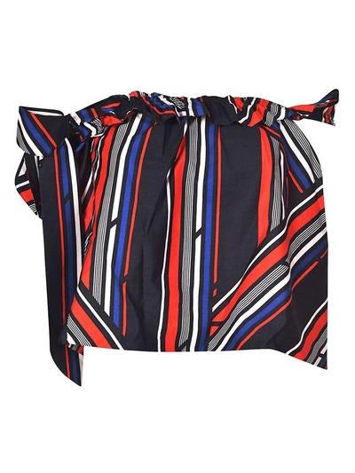Shop Tommyxgigi Striped Asymmetric Top In Multicolor