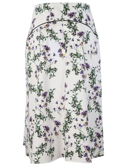 Shop Blumarine Floral Skirt