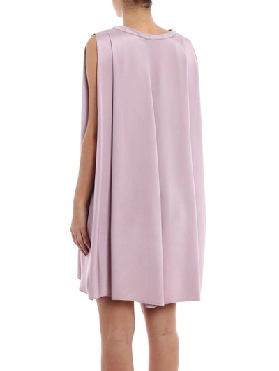 Shop Valentino Short Dress In 6ewater Lilac