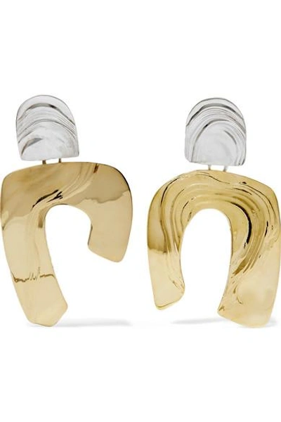 Shop Leigh Miller Totem Gold-tone And Silver Earrings