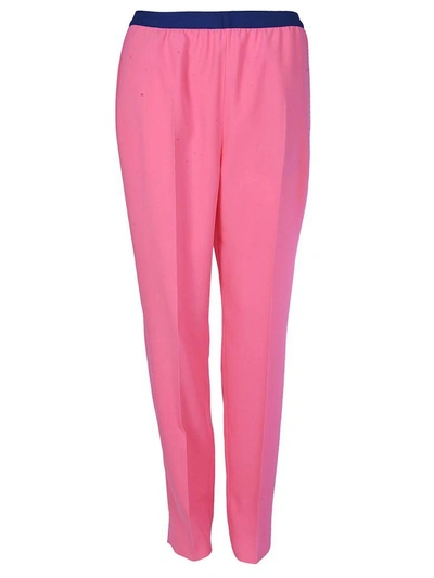 Shop Maison Margiela Straight Leg Trousers In Pink