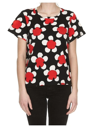 Shop Marc Jacobs Printed Classic T-shirt In Red Multicolor