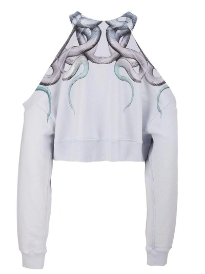 Shop Marcelo Burlon County Of Milan Sweatshirt In Azzurro