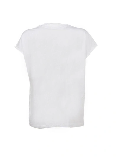 Shop Calvin Klein Jeans Est.1978 Logo Print T-shirt In Bianco Nero