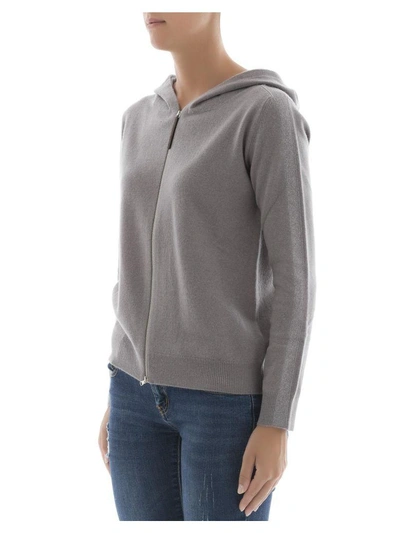 Shop Fabiana Filippi Grey Wool Sweatshirt