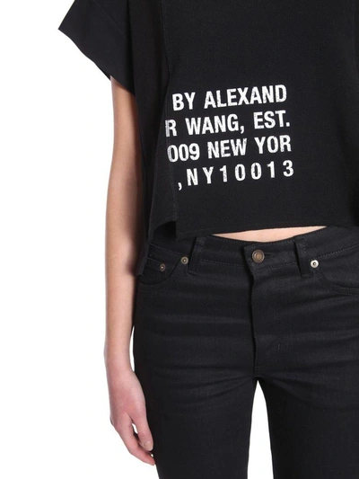 Shop Alexander Wang T Asymmetric T-shirt In Nero