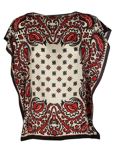 Shop Red Valentino Printed Top In Cherry