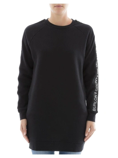 Shop Marcelo Burlon County Of Milan Black Cotton Sweater