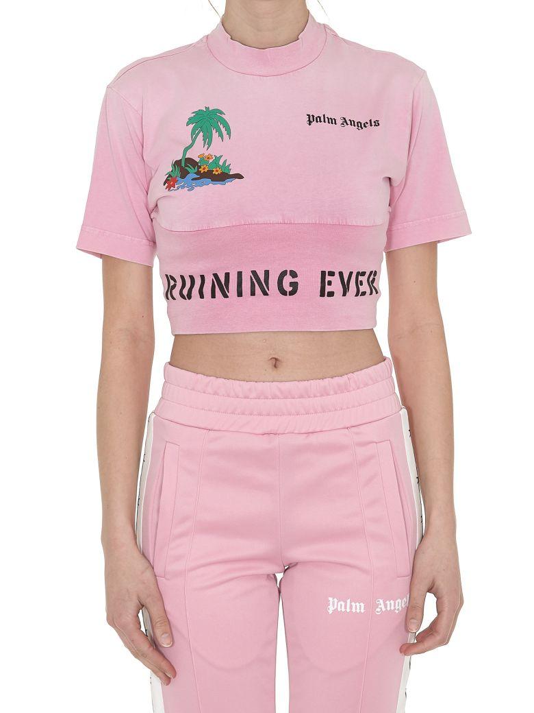 palm angels pink tee