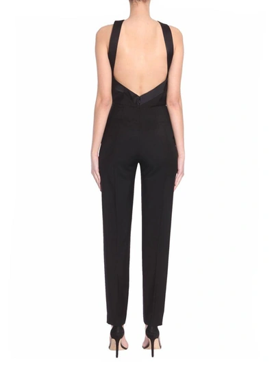 Shop Givenchy Jumpsuit With Sain Bows In Nero